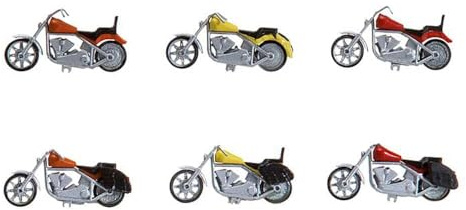 180603 – Faller H0 – 6 motorcyklar