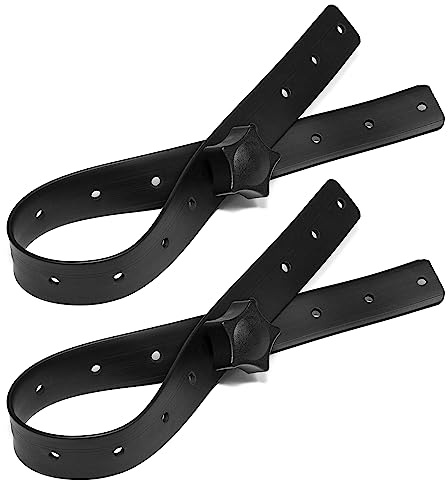 Tiger KYS18-BK Heavy Duty Rubber Securing Straps - Black | Adjustable Straps Suitable for Securing Keyboard to Keyboard Stand
