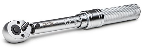 Capri Tools 31200 30-150 Inch Pound Industrial Torque Wrench, 1 4 Drive, Matte Chrome