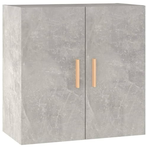 vidaXL Armadietto a Muro Grigio Cemento 60x30x60 cm Legno Multistrato