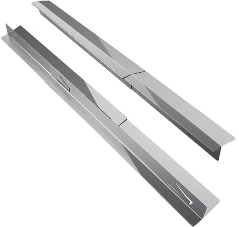 Ailan 2pieces Stove Joint Filling Board with Stainless Steel Range Trim Kitchen Worktop Edging Strip Cooker Sides Gap Filler
