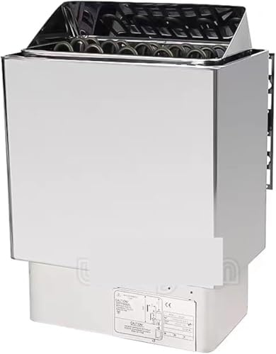 ZHJOPP Calentador de Sauna, Control Interno y Externo de Pantalla Digital Inteligente de Acero Inoxidable, Equipo doméstico y Comercial, Adecuado para Ducha doméstica (9kw)