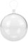 GLOREX 6 3500 007 - Sfera di plastica, diametro 16 cm, trasparente cristallina, divisibile in 2 metà, per riempire e decorare, con foro per appendere