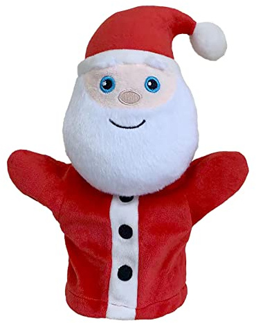 The Puppet Company - Marionnette à Main « My First Christmas » - Père-Noël/Père Noël - Convient dès la Naissance - PC003830 - Rouge - 31 cm x 16 cm x 7 cm