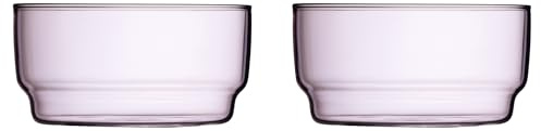 Lyngby Glas Torino Schale, Schüssel, 12 cm, 2 Stck., Pink