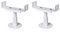 Advokingtap 2Pcs Aluminum Radiator Shelf Brackets Radiator Feet, Salt Fog Resistance Suitable For Vertical Positioning Of Cast Iron Radiators(Adjustable 13-18 cm)
