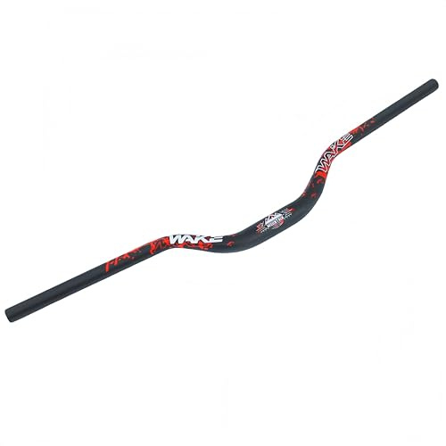 TRKIMAL φ31,8mm Manillar para bicicleta de carretera, MTB, bicicleta de montaña, extra largo de 780mm, barra elevadora de 55mm para ciclismo de descenso, carreras, fuera de carretera, MTB, BMX (Negro+