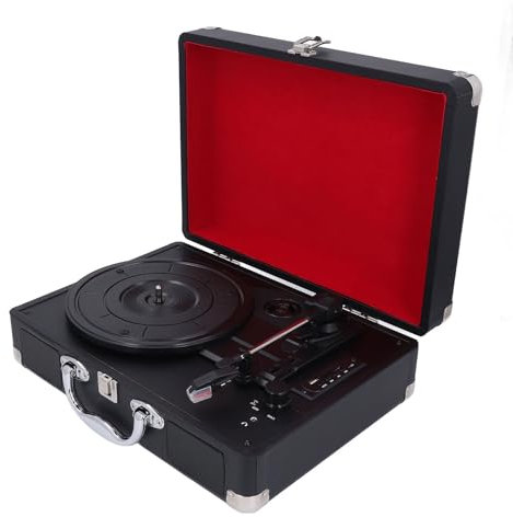 Vintage Record Player Retro -Turntable mit Eingebauten Lautsprechern für USB -Wiedergabe - 3 Speed Record Player für Dekor & Unterhaltung