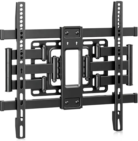 XINLEI 32-75 Inch Ultra Slim Full Motion TV Wall Mount, Swivel Tilt TV Bracket with Articulating 6 Arms, Max VESA 400x400mm, Max Capacity 40kg Fits Wood Stud/Solid/Concrete Wall, MAUS02LITE