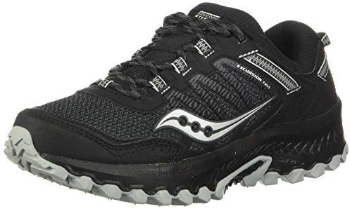 Saucony Women's Versafoam Excursion TR13 Trail Running Shoe, Black, 7