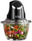 Russell Hobbs Desire Electric Fruit & Vegetable Mini Chopper, 1L glass bowl with 500ml food capacity & storage lid, Dishwasher safe parts, Stainless Steel blades, One touch operation, 200W, 24662