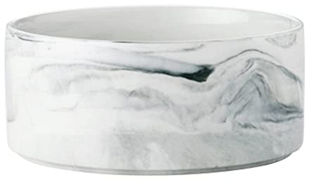 PetPhindU Céramique Gamelle Petit Aliments pour Chiens Bols Autopetfeeder Abreuvoir Cat Bowl Protection Spine Pet Anti-Choke Pet Food Bowl Abreuvoir pour Chats et Petits Chiens Style en Marbre