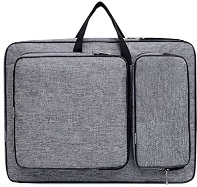 SIQITECHUK A3 Artist Portfolio Case Portable Drawing Board Bag Waterproof Art Backpack Painting Sketch Storage Organizer Large Art Carry Tote Bag with Shoulder Strap for Artist Student Adult Children