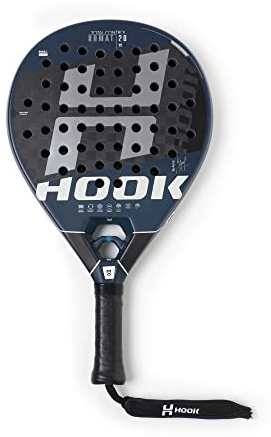 Hook - Pala de Pádel Unisex - RBMAT Control 12k Art - 355/365 g - 100% Carbono - Control Explosivo 100% - EVA - Densidad y Balance Medio - Sin Rugosidades - Redonda