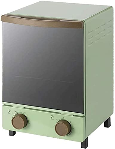 CAZARU 12 litres Rétro Mini Four Vertical Lumière Quartz Tube De Chauffage Miroir De Synchronisation Porte en Verre Mini Fours