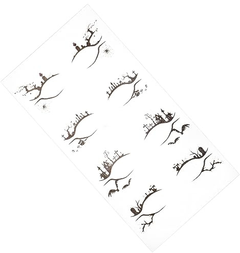 FRCOLOR Adesivi Temporanei Per Il Trucco Degli Occhi 4 Set Di Adesivi Per Eyeliner A Forma Di Ragnatela Per Eventi Di Halloween