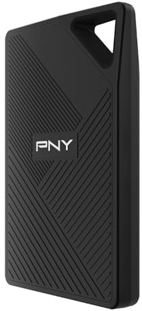 PNY SSD portátil RP60 1TB USB 3.2 Gen 2x2 Type-C - Velocidad de Lectura de 2,000MB/s (PSD0CS3060-1TB-RB)