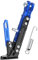 FONGKNOX Béquille latérale réglable en alliage d'aluminium CNC pour moto, vélo, scooter, bleu métallisé et noir