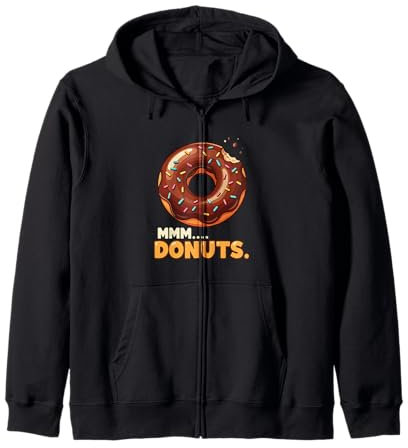 Donut glacé au chocolat avec saupoudres Sweat à Capuche