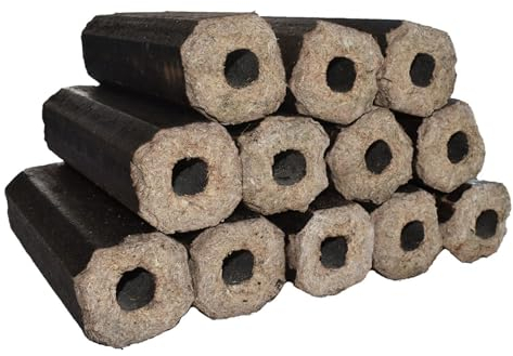 Hartholzbriketts PINI-Kay Holzbriketts Brennholz 10kg & 20kg Briketts hoher Heizwert + GRATIS HLKauf Block (PINI-Kay 20kg + 1 HL Kauf Block)