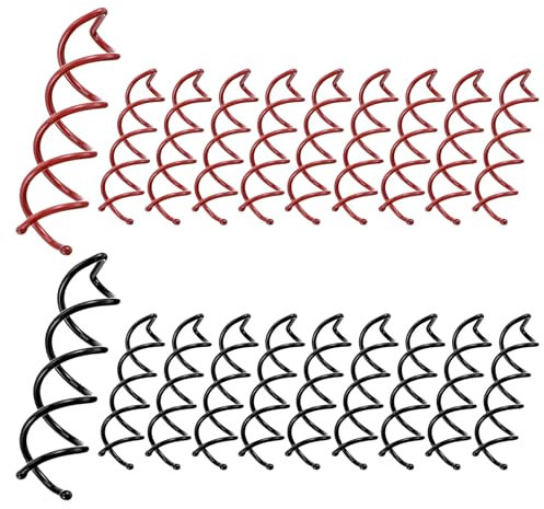 HJZHII 20 Stück Spirale Haarspange, Haarspiralen Spiralhaarnadeln Spiral Haarnadeln SpiralHaar Clip Rotierende DIY Haarspangen Haar Accessoires Für Verschiedene Frisuren Haarstyling Geeignet