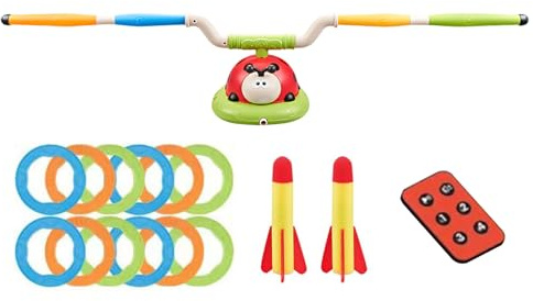 Ladybug Ejugar salto juguete, juguetes de juego de de lanzamiento,Toy Rocket Lanza para niños - Equipo de ejercicio de juegos de jardines para niños pequeños para la escuela, al aire libre, parque, pa