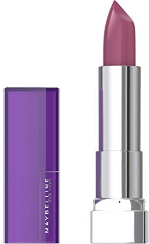 Maybelline Color Sensational Lipstick, Lip Makeup, Cream Finish, Hydrating Lipstick, On The Mauve, Mauve ,1 Count