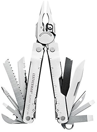 LEATHERMAN - Super Tool 300, grand outil multifonction avec 19 outils et étui en nylon