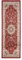 Carpeto Rugs Traditioneller Orientalischer Läufer Flur - Teppichläufer mit Blumen - Kurzflor - Weich Flurläufer für Wohnzimmer, Schlafzimmer - Teppiche - Ja - Rot