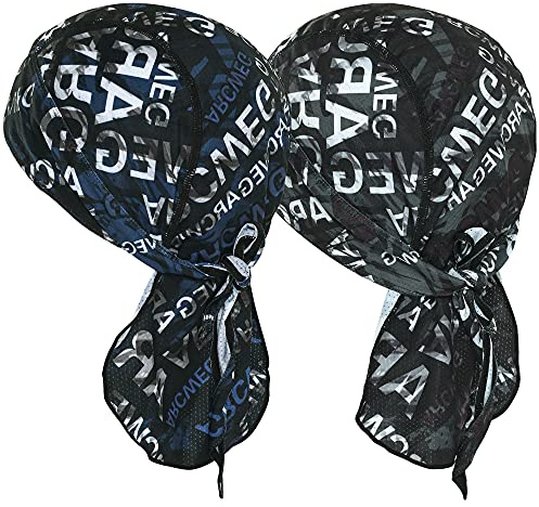 Arcweg Cycling Pirate Bandana Skull Cap Hat Sweat Wicking Beanie Sun UV Protection Quickly Dry Under Helmet Cycling Headscarf Headwrap for Men & Women Outdoor Sports