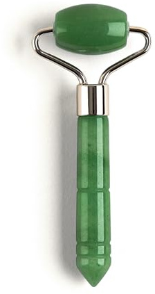 Mount Lai Mini Jade Face Roller - Authentic Jade Roller for Tension Relief, Puffiness & Radiant Skin, Relaxing Face Massager for All Skin Types