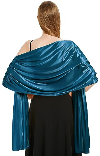 Xnova stola dam festlig 200 x 70 cm, chiffong sjal multifunktionell duk lätt, elegant överdimensionerad axelväska chiffongdukar för aftonklänning