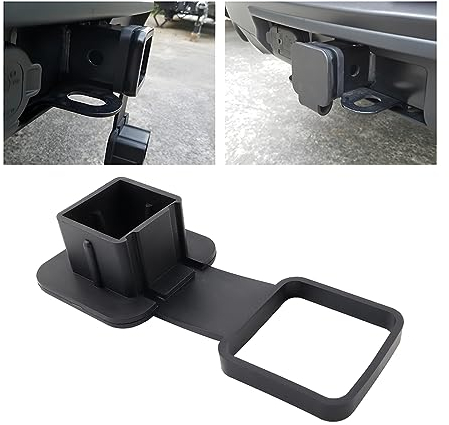 JNNJ 5cm Car Trailer Tube Hitch Plug Cap, Dustproof and Waterproof Heavy Duty Trailer Rubber Hitch Cover Plug Cap Insert, Universal Fits 50mm Tube Tow Bar Cap Receivers for Vehicles Camping Car RV