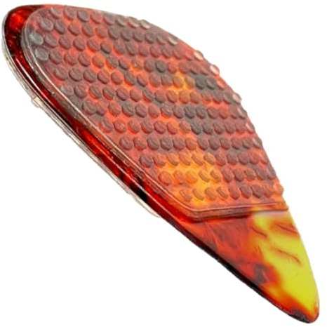 Irikdescia® 16 Stück Gitarren-Pick-Griffe, rutschfeste Aufkleber, 0,6 mm Dünner, Langlebiges, Wiederverwendbares Silikon, für Bassgitarre, Ukulele, Zelluloid-Gitarren-Picks(Transparent)