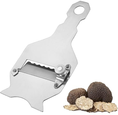 Coltello Tartufo, Coltello Affetta Tartufi, Grattugia per Tartufo, Affetta Formaggio, Taglia Tartufo Professionale, Affettatartufi in Acciaio Inox Cioccolato, per Affettare Alimenti Come Tartufi