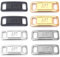WUSJCOF 4 pares de hebillas de cordones de zapatos de metal,zapatillas de deporte para niños y adultos,accesorios de decoración de cordones de zapatos de bricolaje,4colores (plata, oro, negro,pistola)