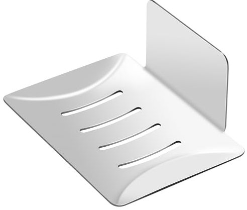 Seifenhalter ohne Bohren Edelstahl Selbstklebend, Seifenschalen für Dusche, Wandmontage Klebepad Seifenablage, Wasserdicht, für Badezimmer Küche Balkon, Silber