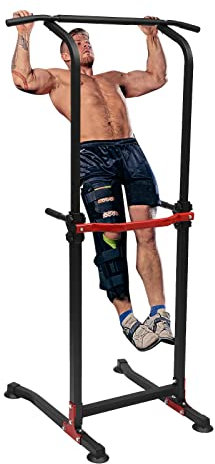 Armhävstång uppdragbar ställning styrstation träningsbar multifunktionell dipstation med dip station bar fitness power torn gym träningsutrustning 165–210 cm