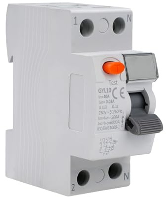 Disyuntor diferencial 40A 30mA tipo A interruptor diferencial RCCB 2P disyuntor magnetotermico AC230V interruptor de corriente residual protección de fugas GYL10