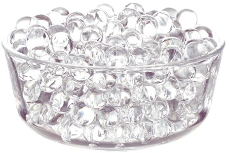 TUMYBCC Perlas de Agua para Jarrones Decorativos – 50g (6000 Perlas) Velas Flotantes, Plantas, Flores en Jarrones, Centros de Mesa de Boda, Relleno de Jarrones (Transparente)