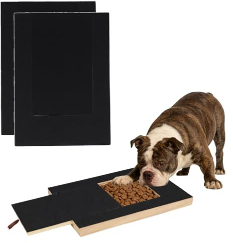 Dog Scratching Board with Treat Box - 35x25x3 cm, Dog Scratching Board with Sandpaper, Puppy Nail Grinding Pad, Sandpaper Puppy Scratch Boards, Pet Nail Care