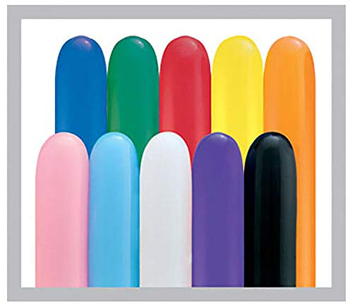 Qualatex 44560 Modellierballon, aus Latex, Mischung klassischer Farben