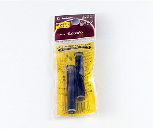 Tachikawa Nachfüllpack für Füllfederhalter School G Comic Manga Pen Von (Sepia-Patrone), Multicolor, One size