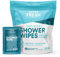 FunkBlock Body Wipes: Large Shower Wipes Ideal for Hygiene, Body Cleansing, Camping Wipes, Gym & Travel. No Rinse Bathing Wipes with Aloe and Vitamin E. Bag of (10) Unscented, Individually Wrapped,
