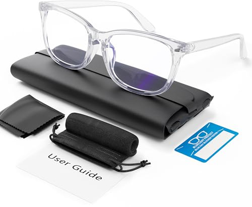 COOLOO Blue Light Blocking Glasses, Gaming Computer Glasses Anti Glare Headache Eyes Strain Glasses with Blue Light Filter, Super Light Weight Fashion
