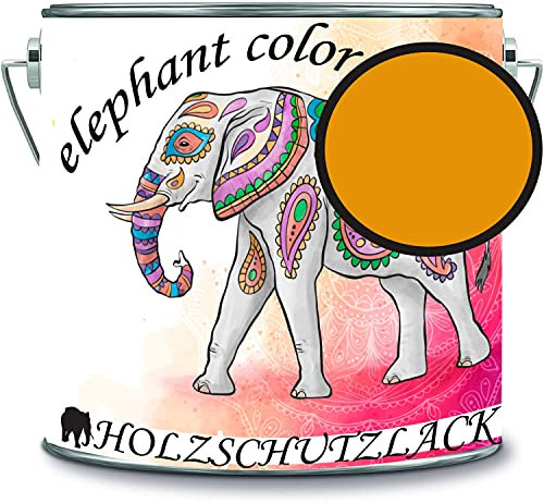 Vernice protettiva per legno per legno, resistente alle intemperie, protezione a lungo termine dagli agenti atmosferici, colore protettivo per legno RAL 1007, giallo narciso, elephant color