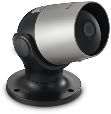 Hama Überwachungskamera WLAN (WLAN Kamera f. außen, Outdoor-Kamera mit Sprach- u. App-Steuerung, wetterfeste Außenkamera mit Bewegungsmelder, Nachtsicht, 2-Wege-Audio, Aufzeichnung, 1080p) schwarz
