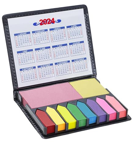 Notizzettel-Set mit Registerreitern, Terminplaner – selbstklebende Memos, Haftnotizen | transparente rechteckige und mit Pfeilen versehene Seitenreiter, Haftnotizhalter, Notizzettel-Set von Hanyoushen