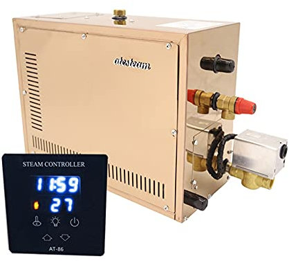 Kit generador de ducha de vapor, Generador de vapor de acero inoxidable automático 3KW Máquina de baño de vapor de la sala de vapor de la sala de vapor for la sala de spa Controlador digital para uso