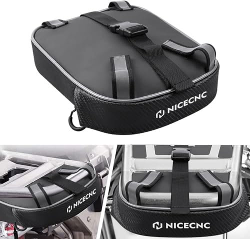 NICECNC R1200GS R1250GS Bolsa Bastidor Trasero, Impermeable Motocicleta Herramienta Accesorios Bolsa Portaequipajes Moto Compatible with BMW R1200GS LC Adventure 2014-2022 R1250GS Adventure 2019-2022